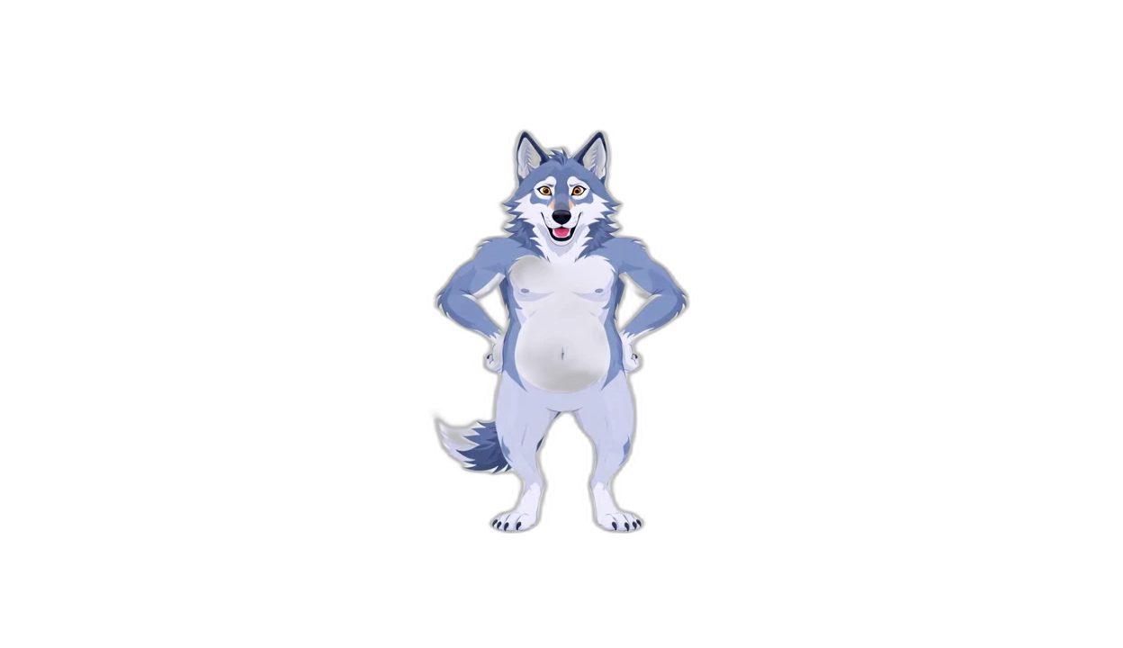 Wolf sticker: Proud